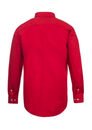 Picture of Workcraft Lightweight Long Sleeve Closed Front Cotton Drill Shirt